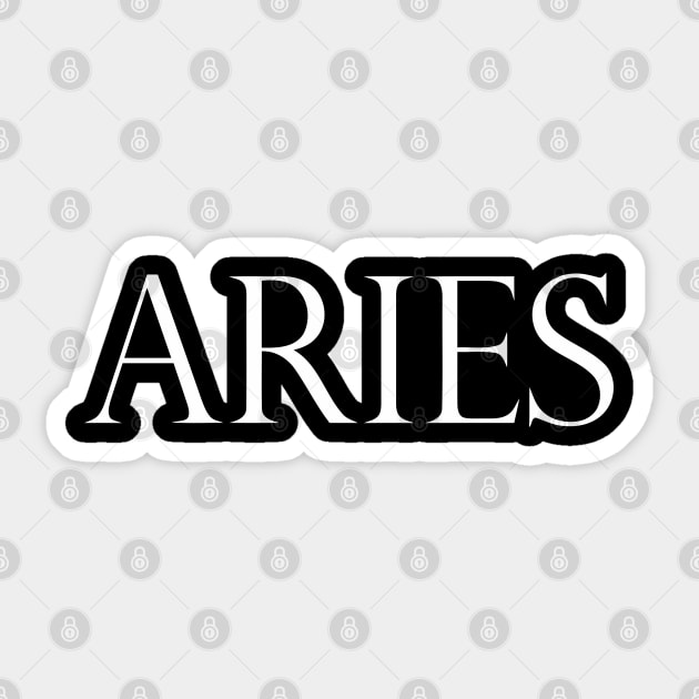 ARIES Sticker by mabelas